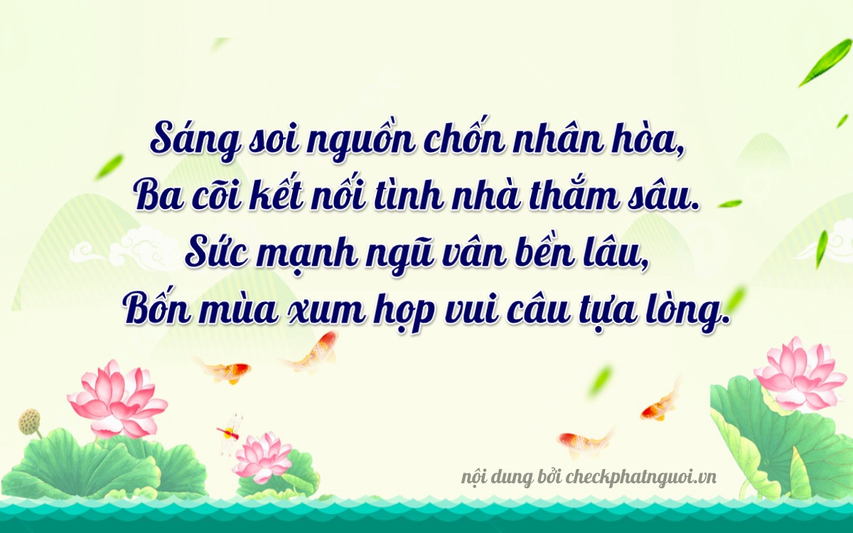 Bài thơ ý nghĩa cho <b>biển số 47A-36583</b> tại website checkphatnguoi.vn