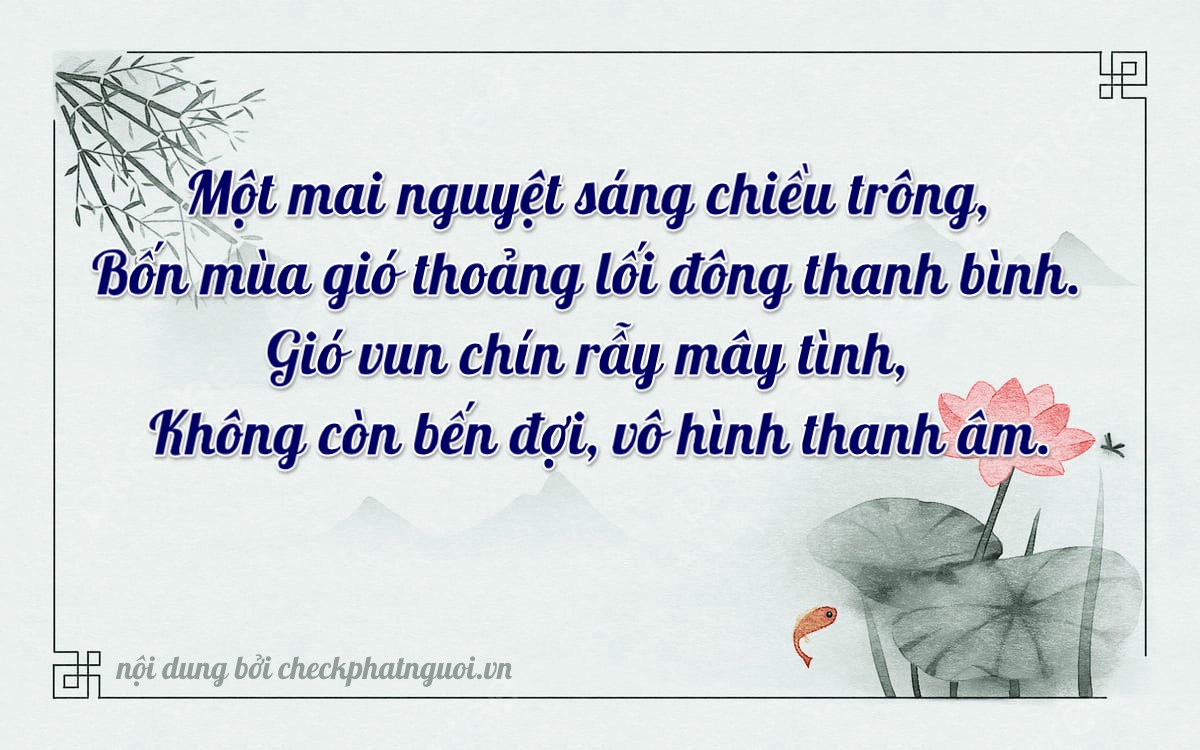 Bài thơ ý nghĩa cho <b>biển số 47A-37490</b> tại website checkphatnguoi.vn