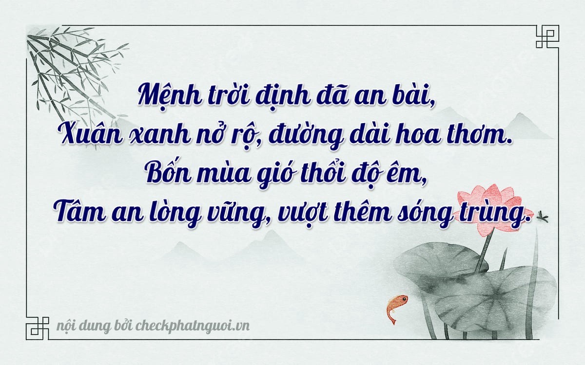 Bài thơ ý nghĩa cho <b>biển số 47A-40028</b> tại website checkphatnguoi.vn