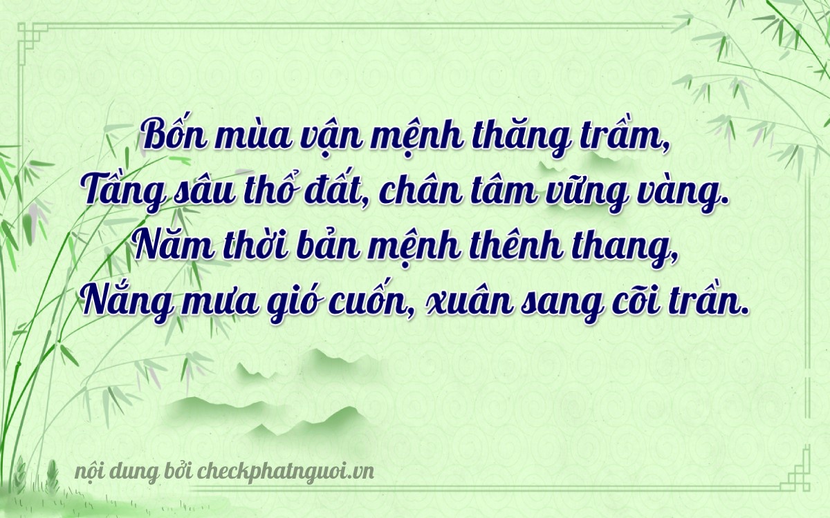 Bài thơ ý nghĩa cho <b>biển số 47A-47035</b> tại website checkphatnguoi.vn