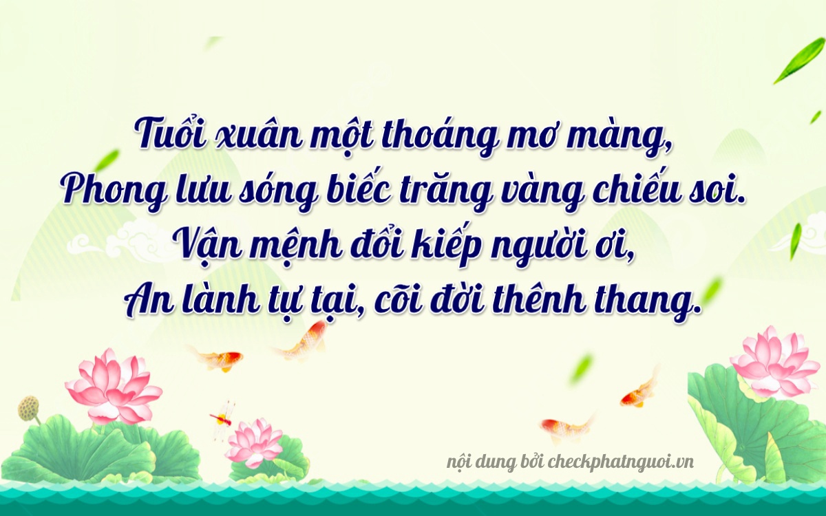Bài thơ ý nghĩa cho <b>biển số 47A-47554</b> tại website checkphatnguoi.vn
