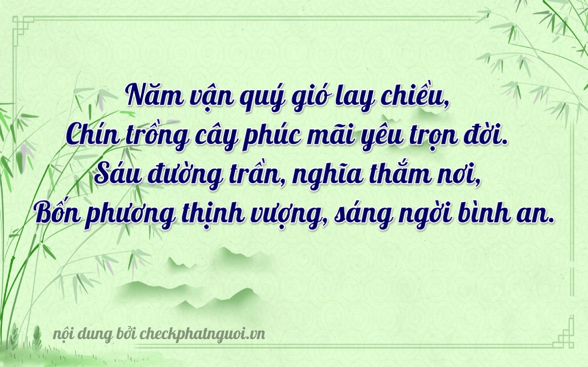 Bài thơ ý nghĩa cho <b>biển số 47A-53964</b> tại website checkphatnguoi.vn