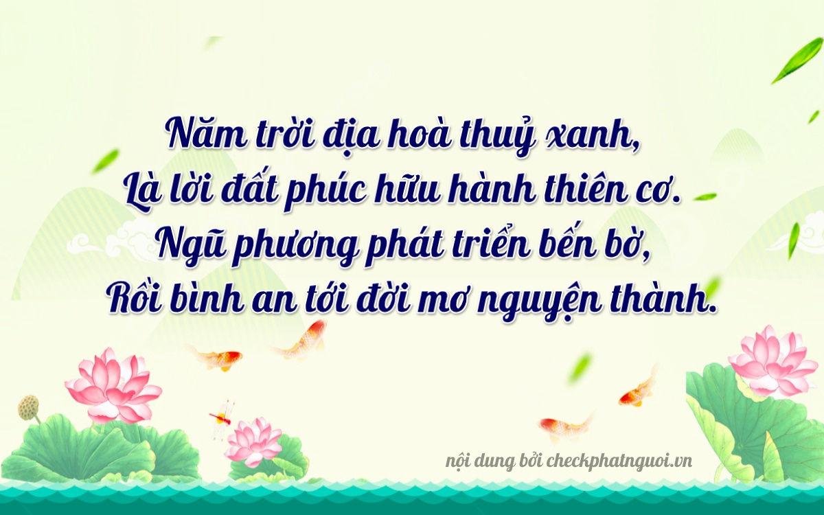 Bài thơ ý nghĩa cho <b>biển số 47A-55413</b> tại website checkphatnguoi.vn