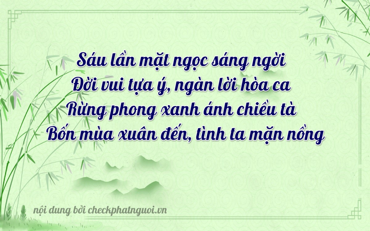 Bài thơ ý nghĩa cho <b>biển số 47A-56224</b> tại website checkphatnguoi.vn