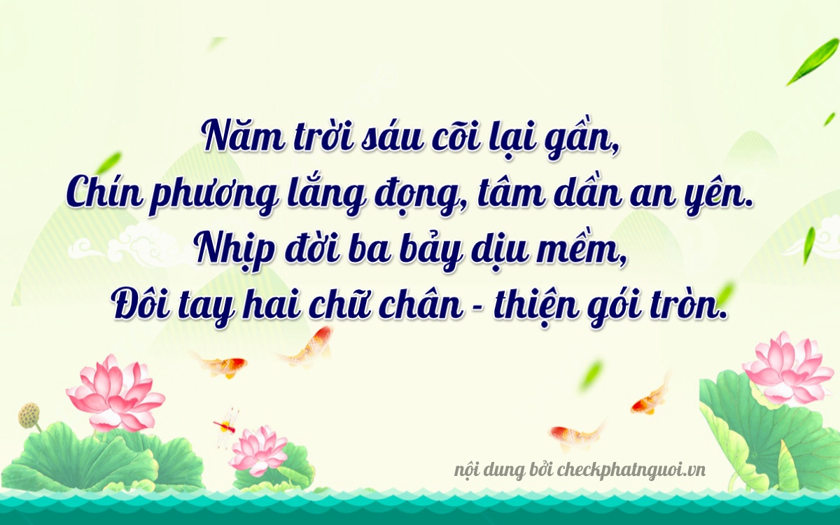 Bài thơ ý nghĩa cho <b>biển số 47A-56932</b> tại website checkphatnguoi.vn