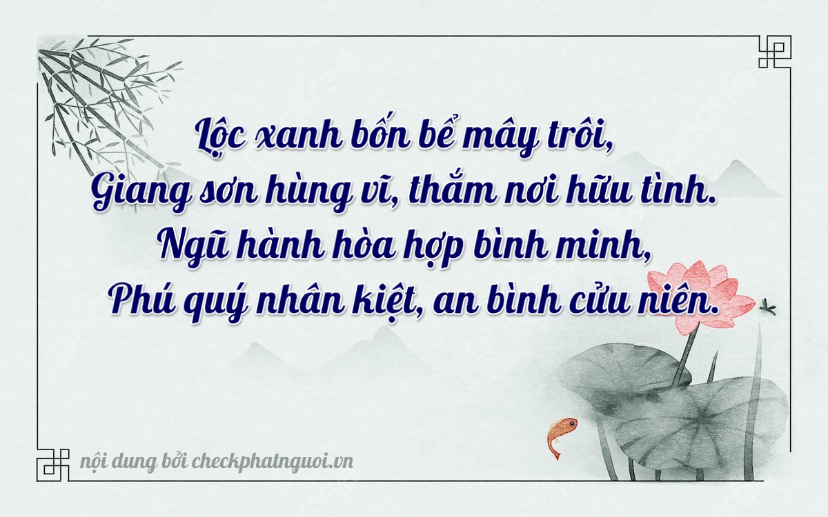 Bài thơ ý nghĩa cho <b>biển số 47A-60594</b> tại website checkphatnguoi.vn