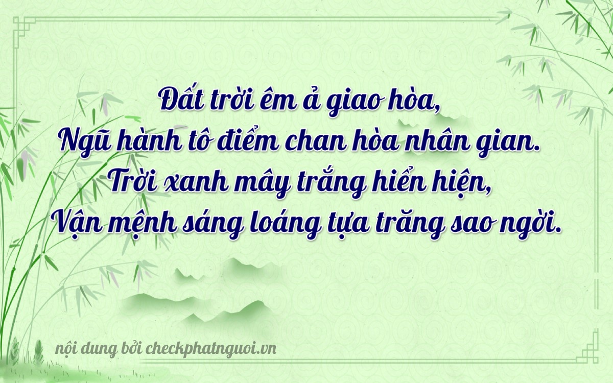 Bài thơ ý nghĩa cho <b>biển số 47A-64563</b> tại website checkphatnguoi.vn