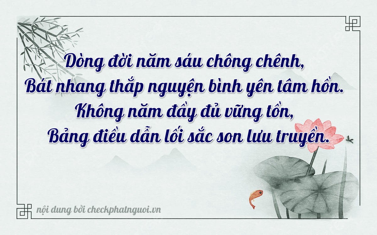 Bài thơ ý nghĩa cho <b>biển số 47A-65085</b> tại website checkphatnguoi.vn