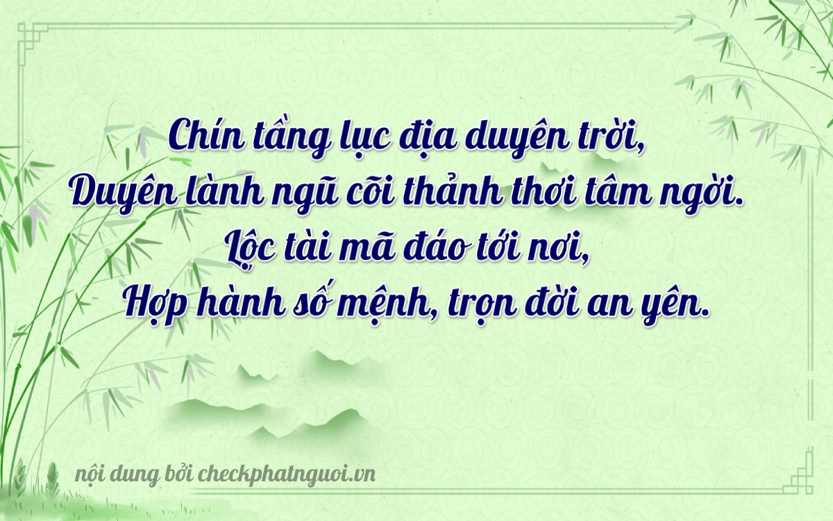 Bài thơ ý nghĩa cho <b>biển số 47A-66066</b> tại website checkphatnguoi.vn