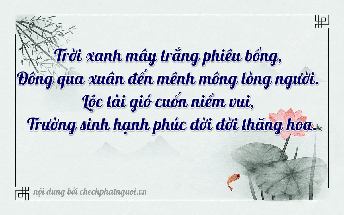 Bài thơ ý nghĩa cho <b>biển số 47A-66216</b> tại website checkphatnguoi.vn