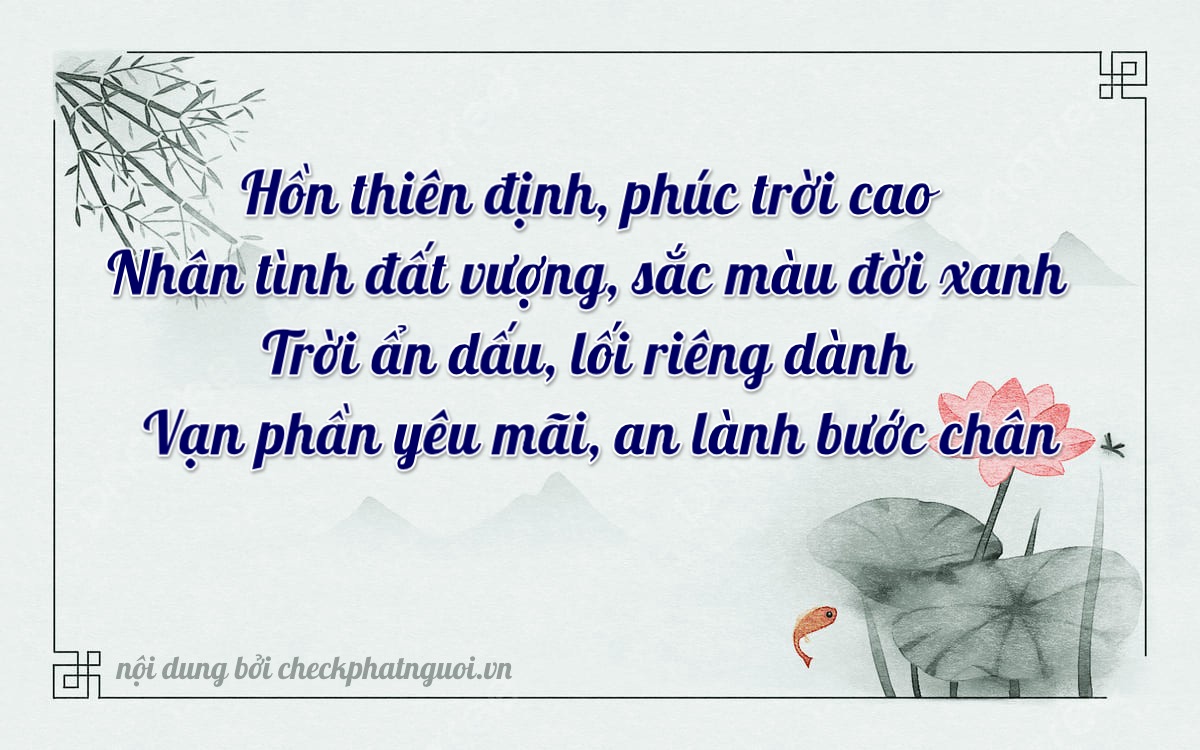 Bài thơ ý nghĩa cho <b>biển số 47A-67442</b> tại website checkphatnguoi.vn