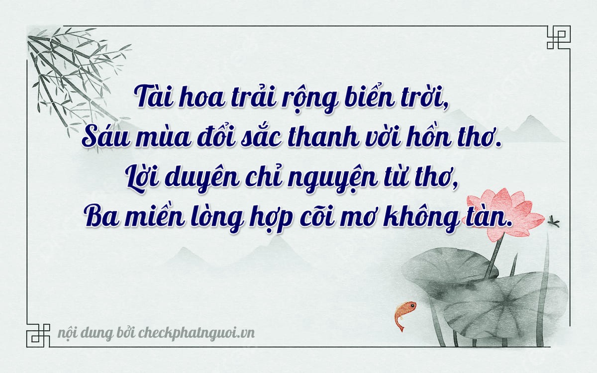 Bài thơ ý nghĩa cho <b>biển số 47A-67663</b> tại website checkphatnguoi.vn