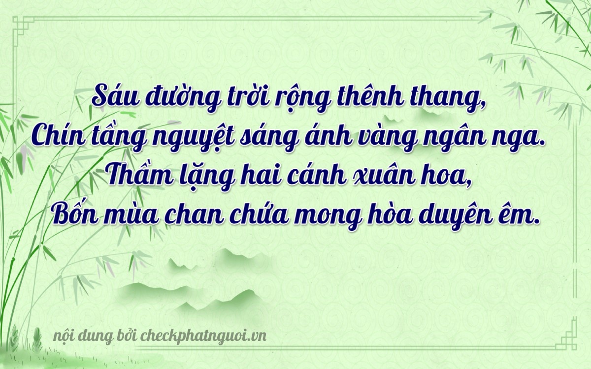 Bài thơ ý nghĩa cho <b>biển số 47A-69247</b> tại website checkphatnguoi.vn