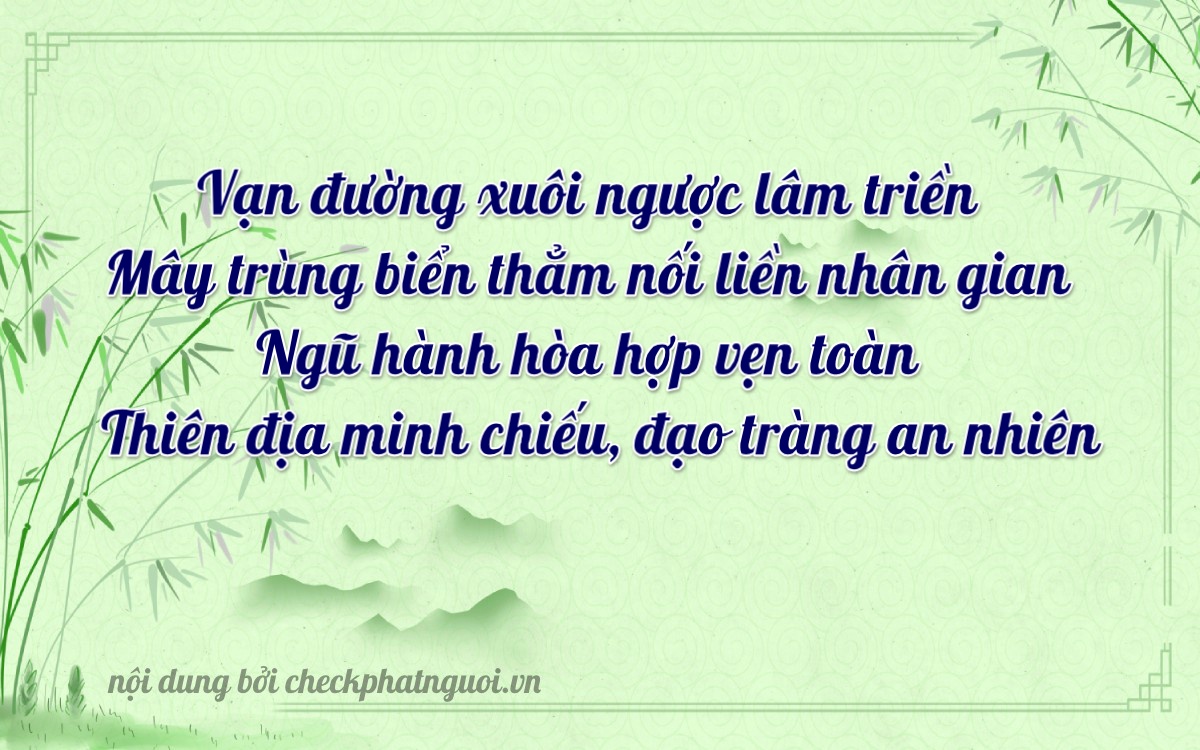 Bài thơ ý nghĩa cho <b>biển số 47A-70385</b> tại website checkphatnguoi.vn