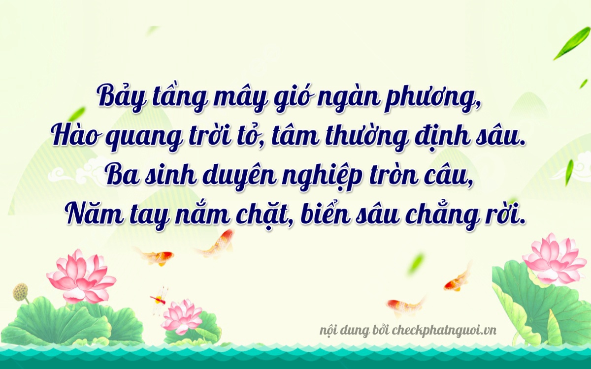 Bài thơ ý nghĩa cho <b>biển số 47A-73035</b> tại website checkphatnguoi.vn