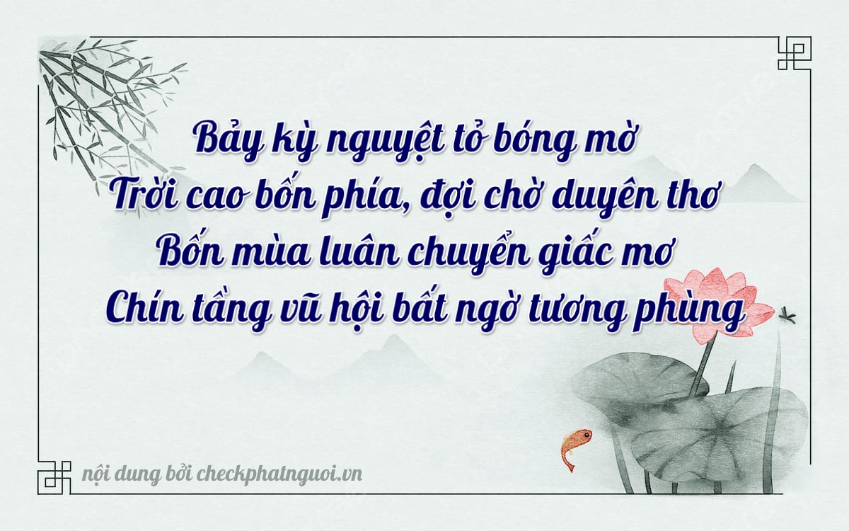 Bài thơ ý nghĩa cho <b>biển số 47A-73429</b> tại website checkphatnguoi.vn