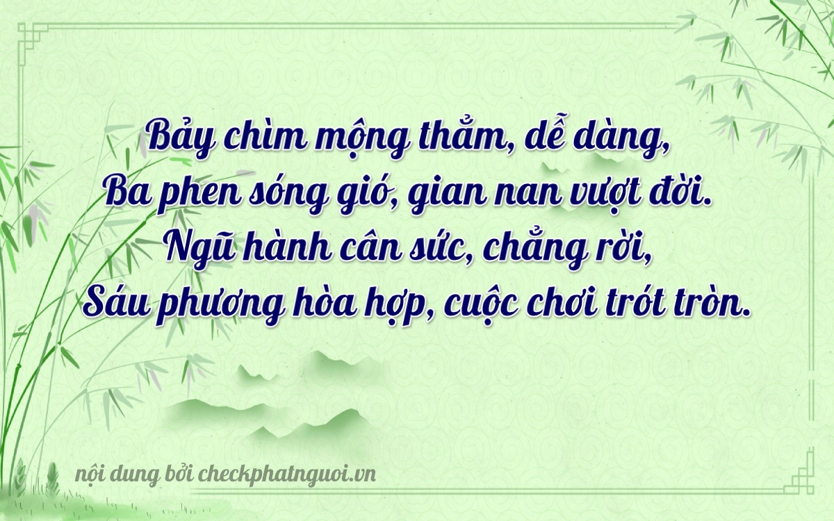 Bài thơ ý nghĩa cho <b>biển số 47A-73568</b> tại website checkphatnguoi.vn