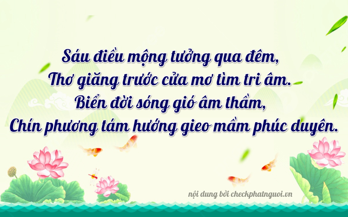 Bài thơ ý nghĩa cho <b>biển số 47A-75392</b> tại website checkphatnguoi.vn