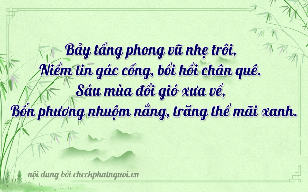 Bài thơ ý nghĩa cho <b>biển số 47A-75624</b> tại website checkphatnguoi.vn