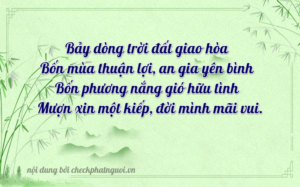 Bài thơ ý nghĩa cho <b>biển số 47A-77461</b> tại website checkphatnguoi.vn