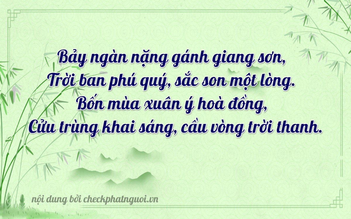 Bài thơ ý nghĩa cho <b>biển số 47A-77849</b> tại website checkphatnguoi.vn