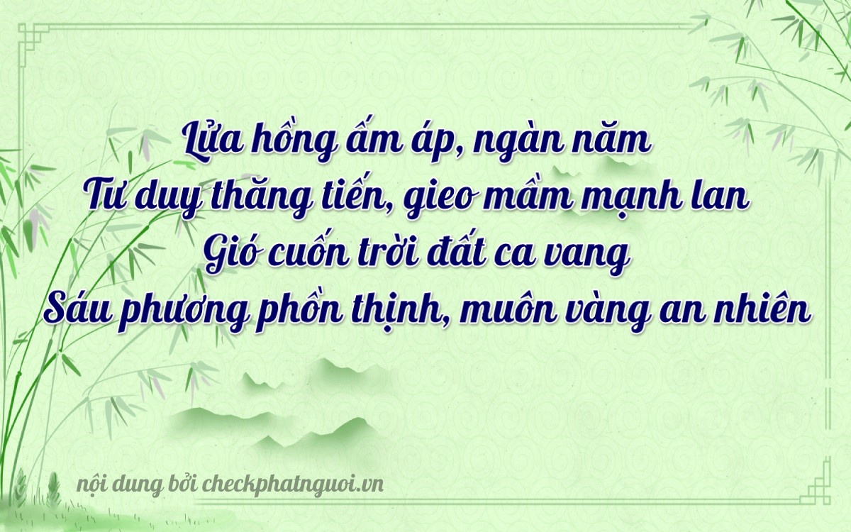 Bài thơ ý nghĩa cho <b>biển số 47A-79890</b> tại website checkphatnguoi.vn