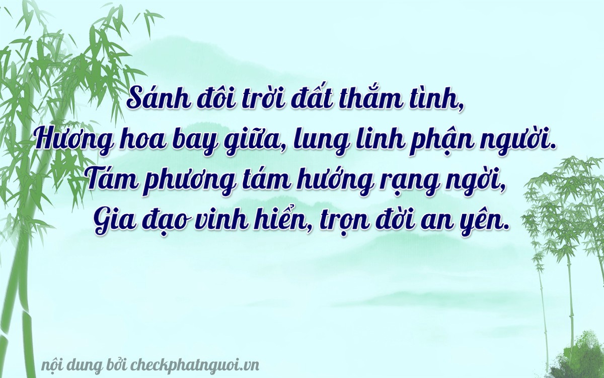 Bài thơ ý nghĩa cho <b>biển số 47A-80841</b> tại website checkphatnguoi.vn