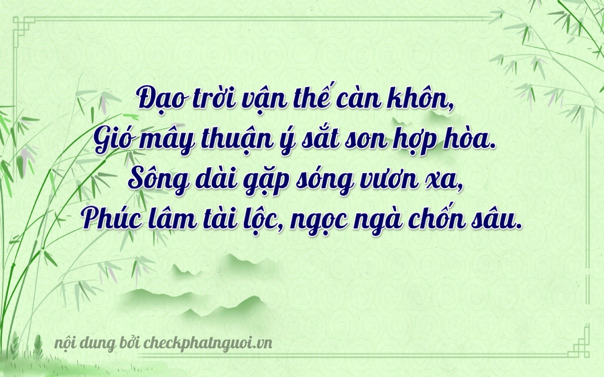 Bài thơ ý nghĩa cho <b>biển số 47A-85907</b> tại website checkphatnguoi.vn