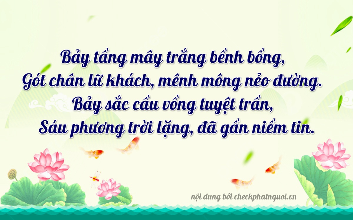 Bài thơ ý nghĩa cho <b>biển số 47A-87761</b> tại website checkphatnguoi.vn