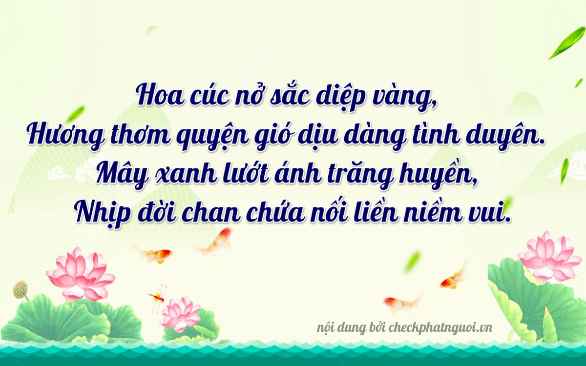 Bài thơ ý nghĩa cho <b>biển số 47A-88599</b> tại website checkphatnguoi.vn