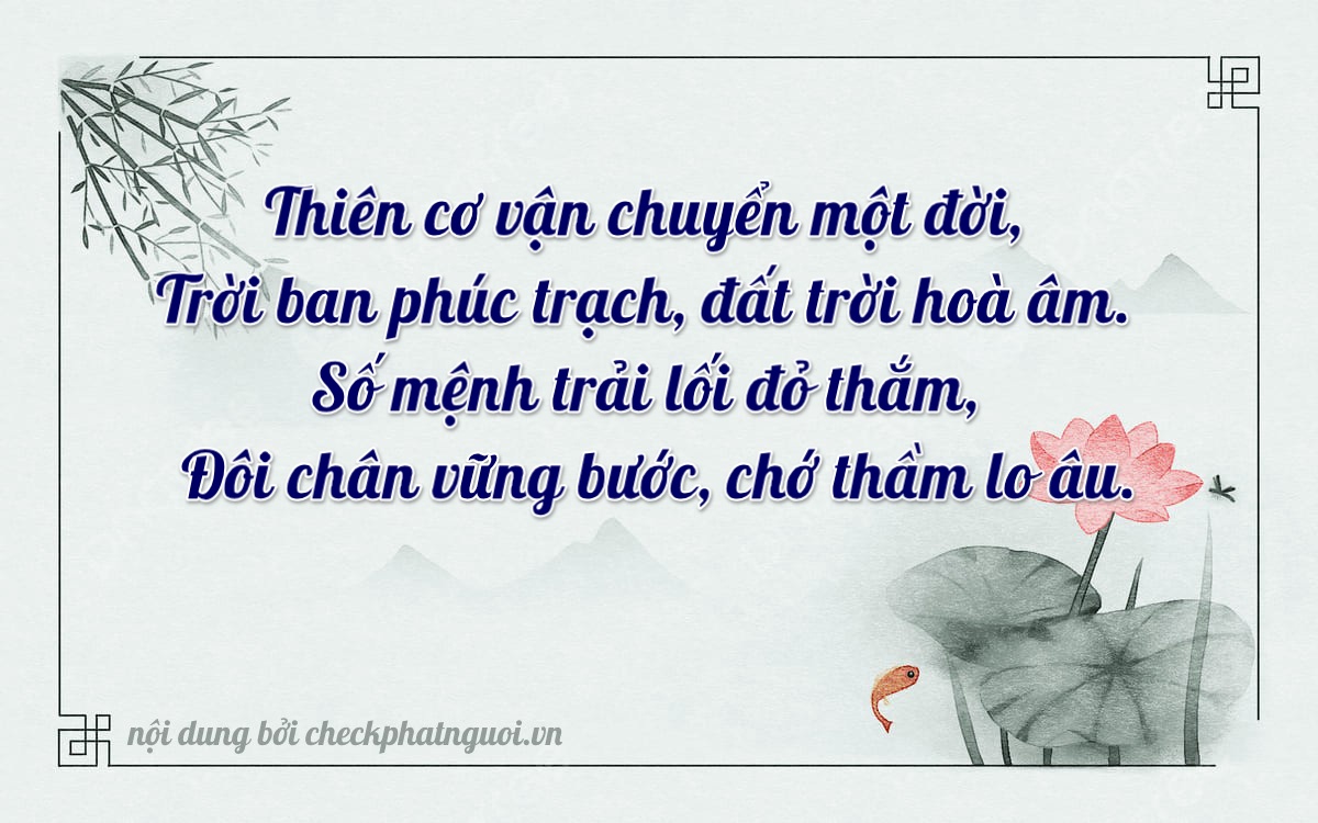 Bài thơ ý nghĩa cho <b>biển số 47A-88789</b> tại website checkphatnguoi.vn