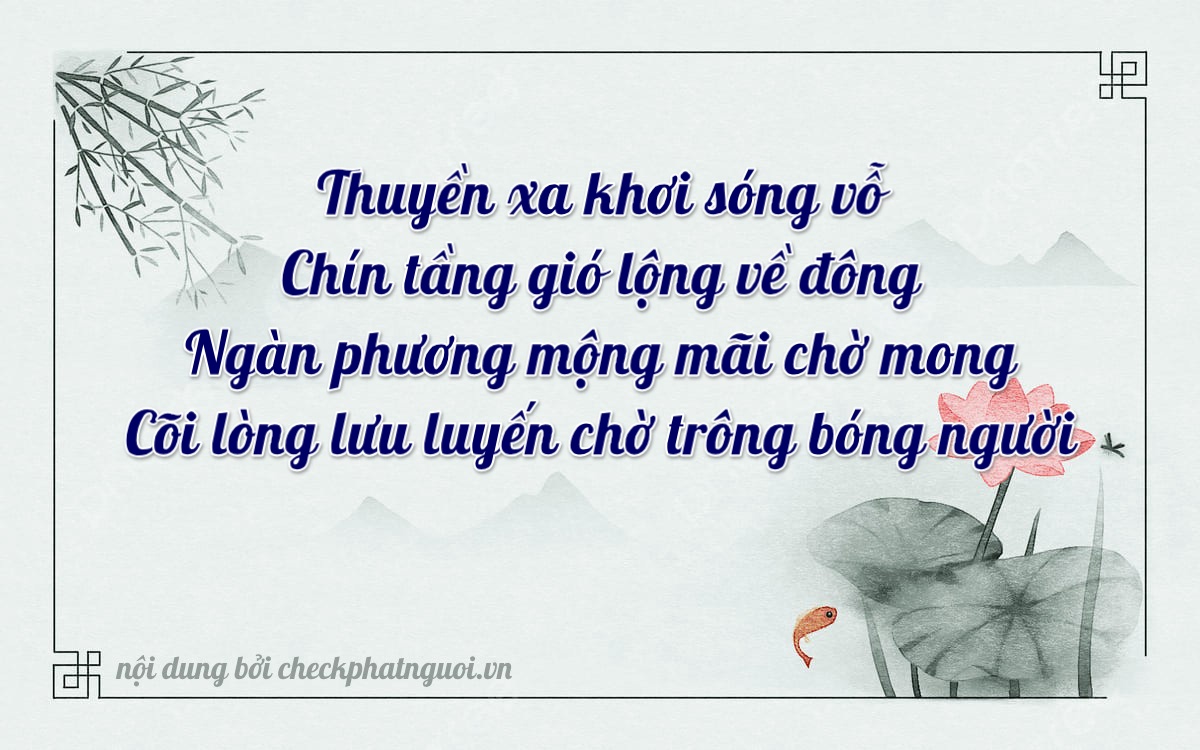 Bài thơ ý nghĩa cho <b>biển số 47A-91928</b> tại website checkphatnguoi.vn