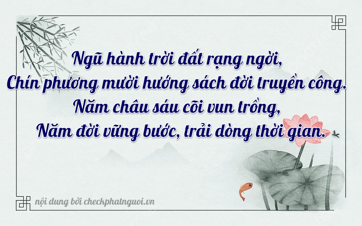 Bài thơ ý nghĩa cho <b>biển số 47A-95599</b> tại website checkphatnguoi.vn