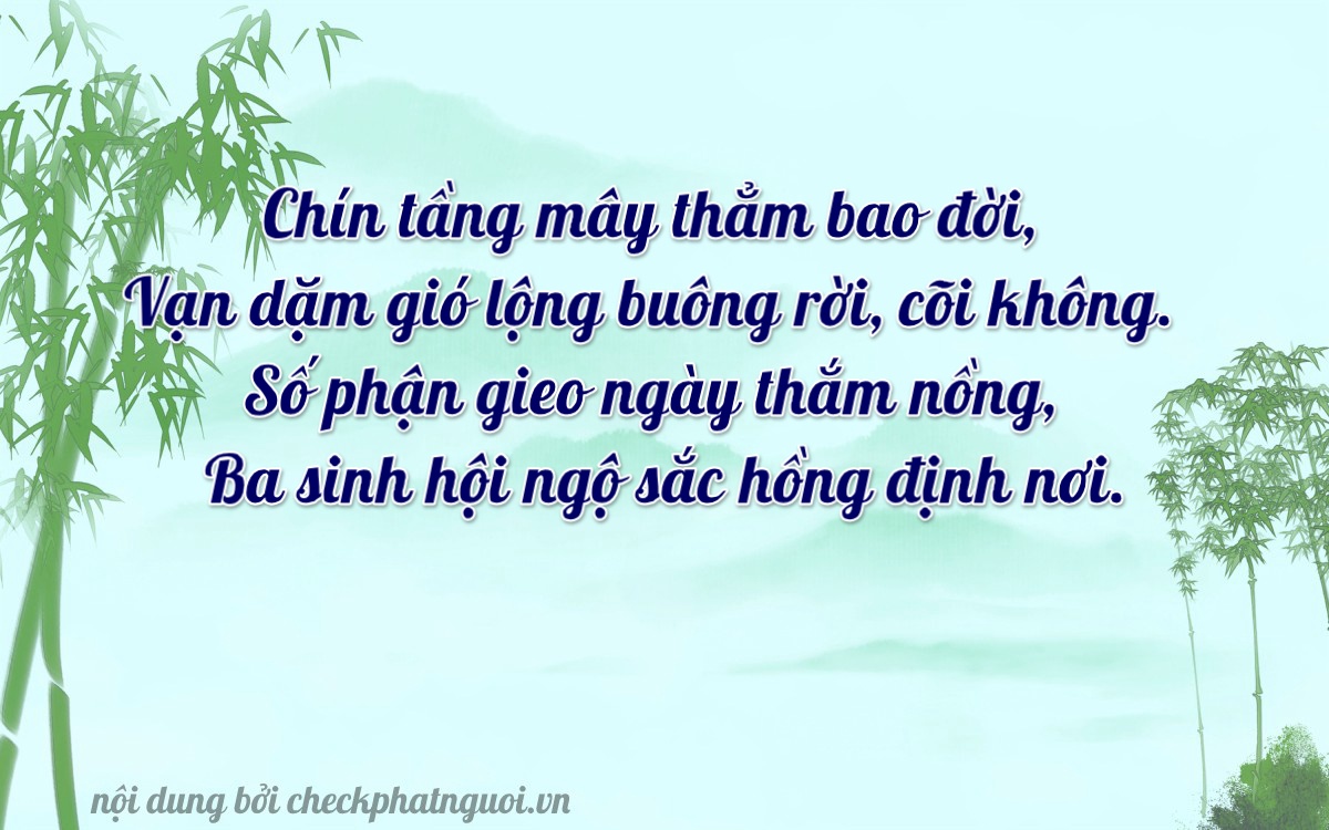 Bài thơ ý nghĩa cho <b>biển số 47A-99938</b> tại website checkphatnguoi.vn