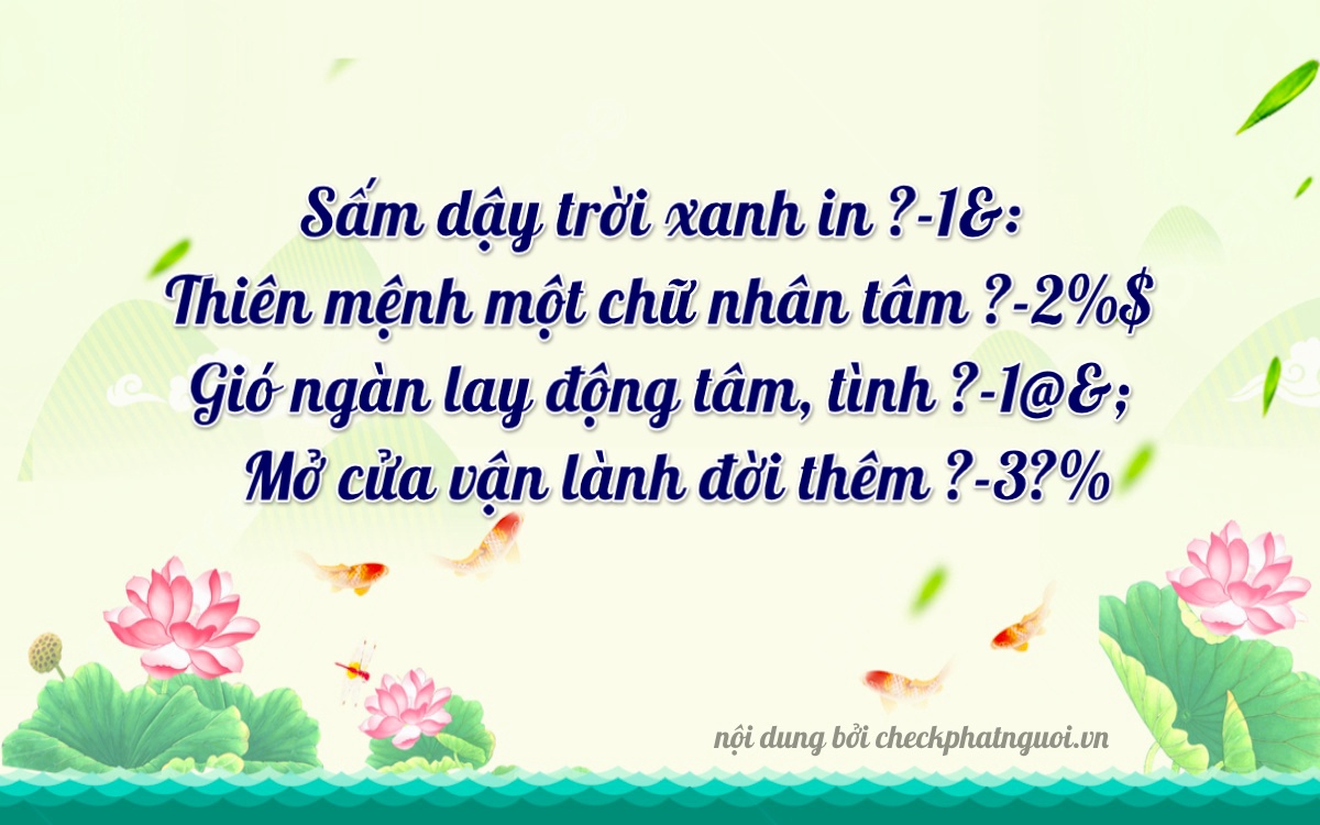 Bài thơ ý nghĩa cho <b>biển số 47A-99999</b> tại website checkphatnguoi.vn