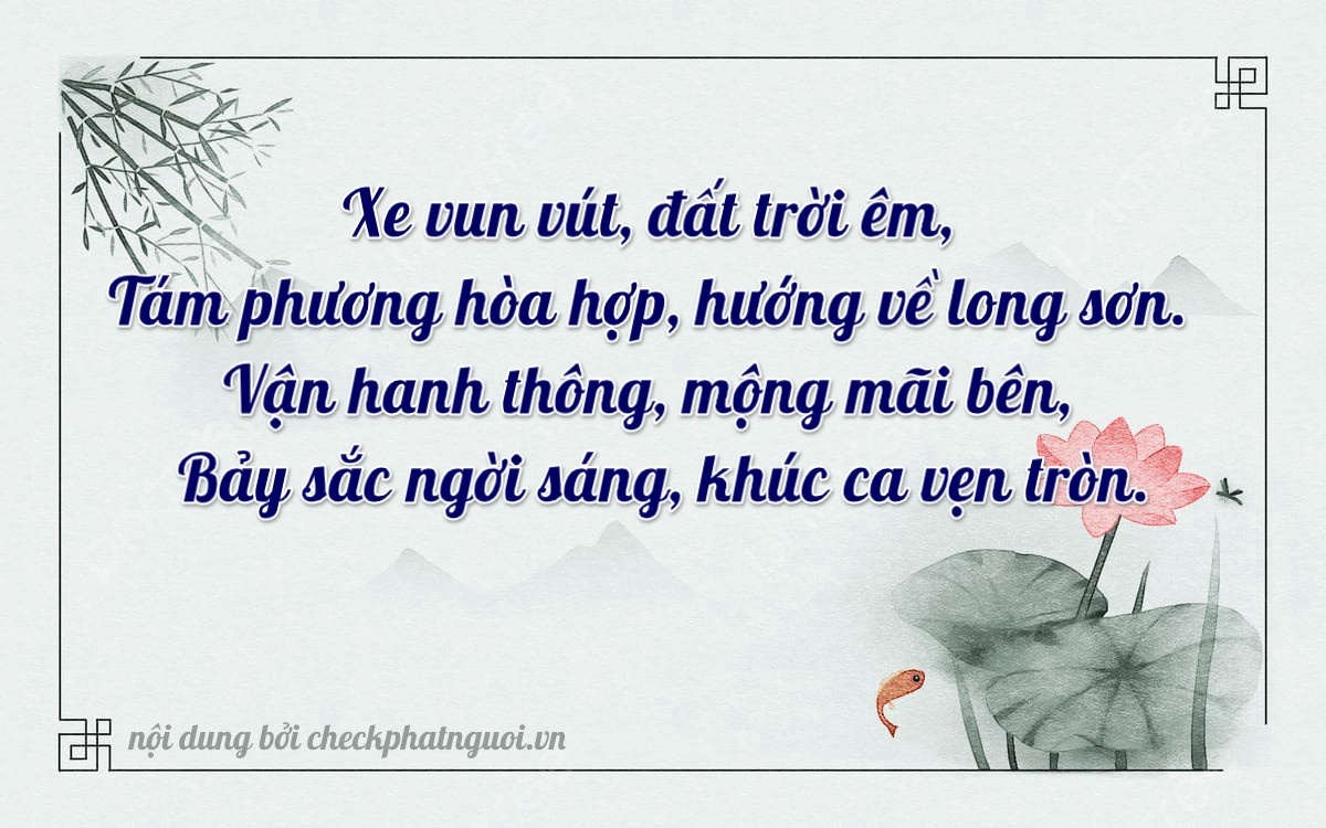Bài thơ ý nghĩa cho <b>biển số 47AA-08578</b> tại website checkphatnguoi.vn