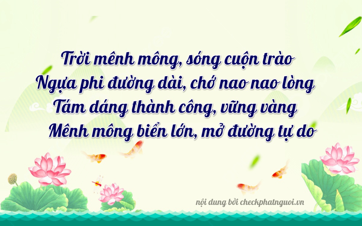 Bài thơ ý nghĩa cho <b>biển số 47AB-00829</b> tại website checkphatnguoi.vn
