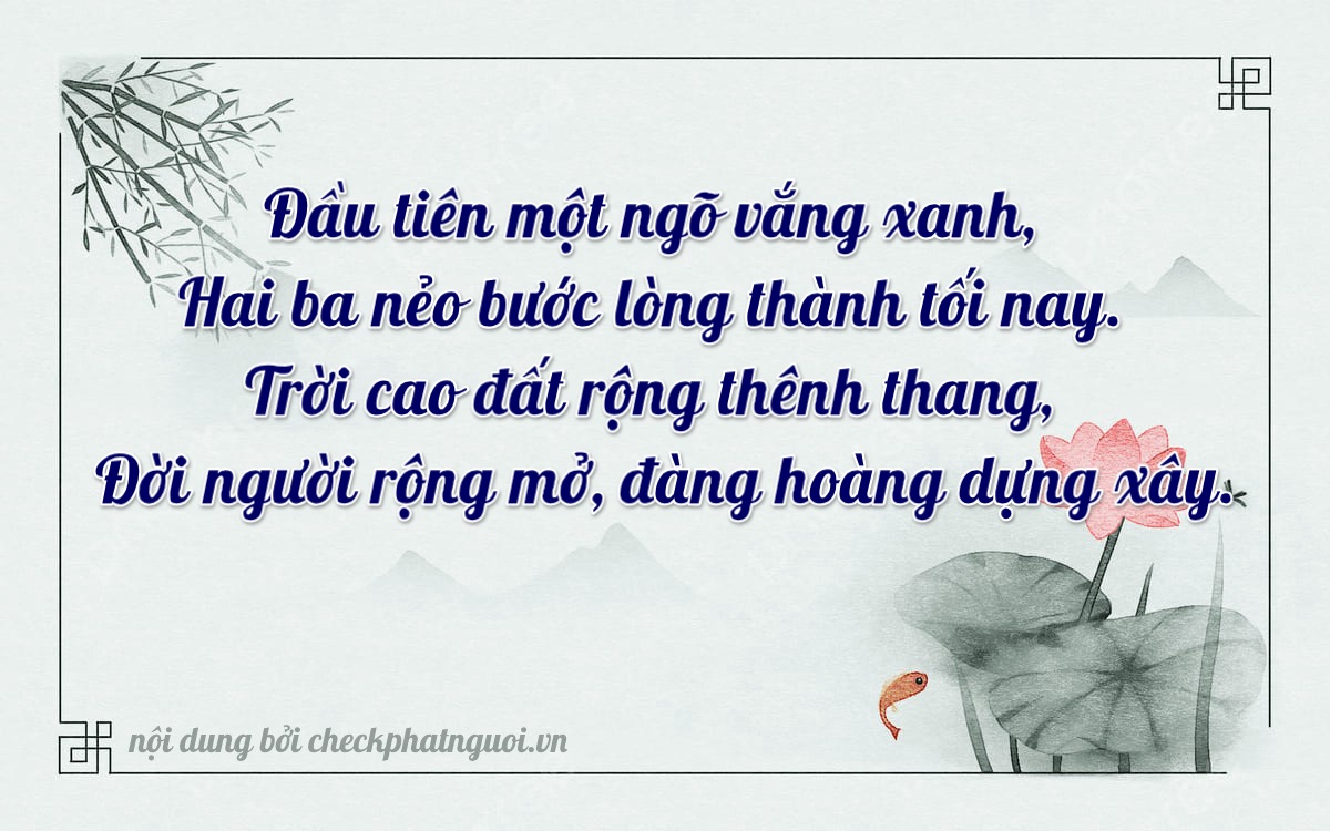 Bài thơ ý nghĩa cho <b>biển số 47AB-02300</b> tại website checkphatnguoi.vn