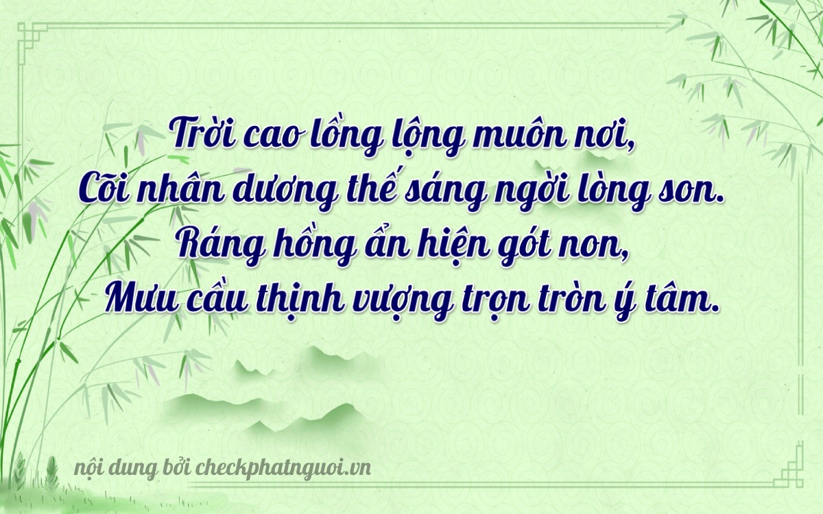 Bài thơ ý nghĩa cho <b>biển số 47AB-10009</b> tại website checkphatnguoi.vn