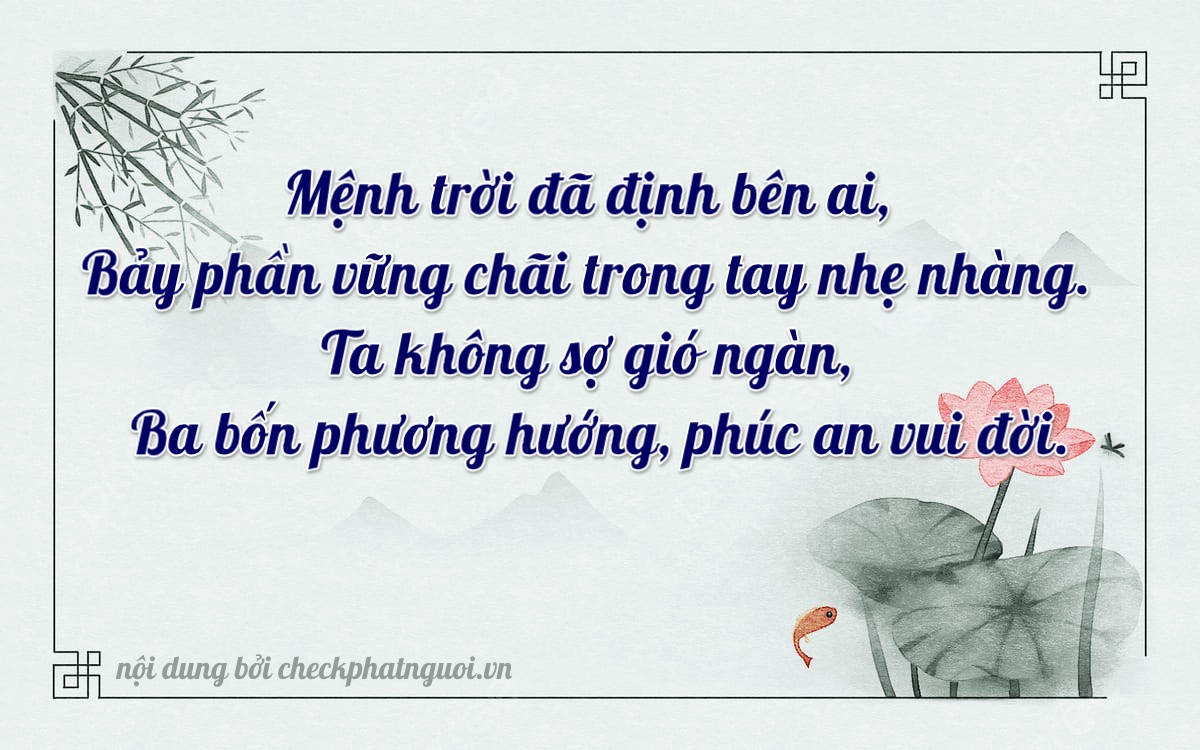Bài thơ ý nghĩa cho <b>biển số 47AB-14738</b> tại website checkphatnguoi.vn