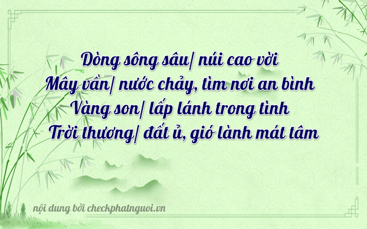 Bài thơ ý nghĩa cho <b>biển số 47AB-16604</b> tại website checkphatnguoi.vn