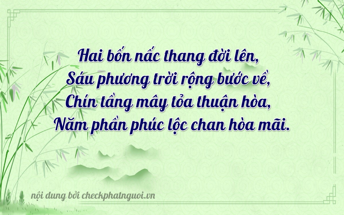 Bài thơ ý nghĩa cho <b>biển số 47AB-24695</b> tại website checkphatnguoi.vn