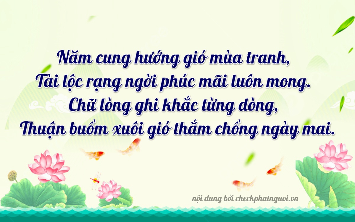 Bài thơ ý nghĩa cho <b>biển số 47AB-52168</b> tại website checkphatnguoi.vn