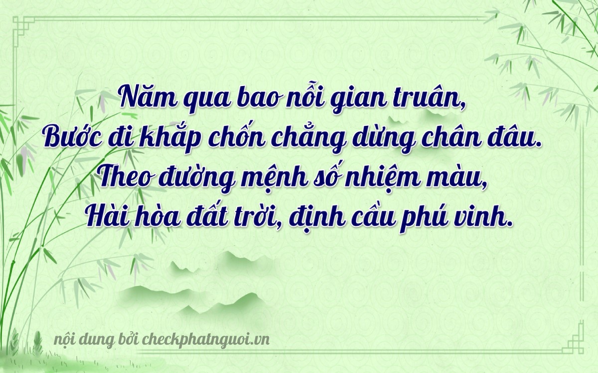 Bài thơ ý nghĩa cho <b>biển số 47AB-53969</b> tại website checkphatnguoi.vn