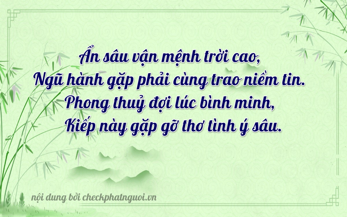 Bài thơ ý nghĩa cho <b>biển số 47AB-64879</b> tại website checkphatnguoi.vn