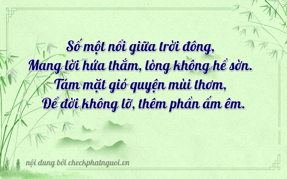 Bài thơ ý nghĩa cho <b>biển số 47AC-01810</b> tại website checkphatnguoi.vn