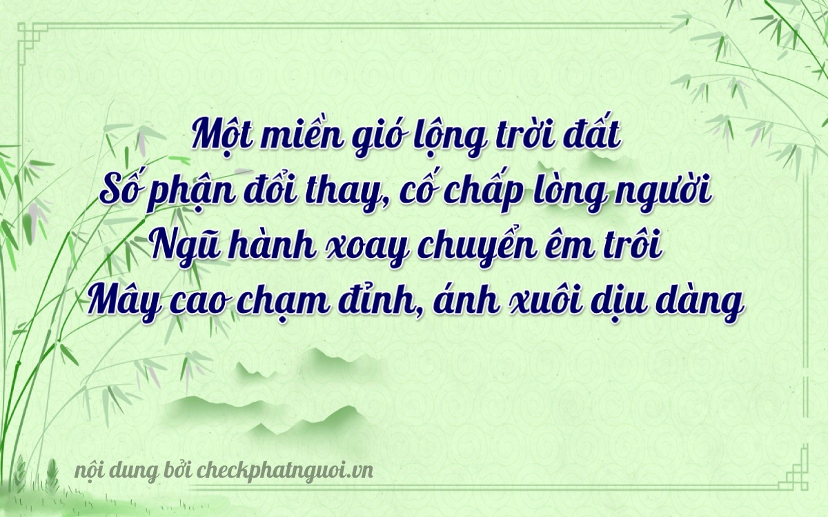 Bài thơ ý nghĩa cho <b>biển số 47AC-01898</b> tại website checkphatnguoi.vn