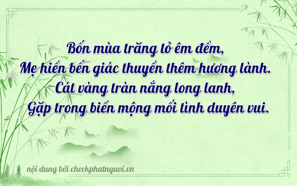 Bài thơ ý nghĩa cho <b>biển số 47AC-03480</b> tại website checkphatnguoi.vn