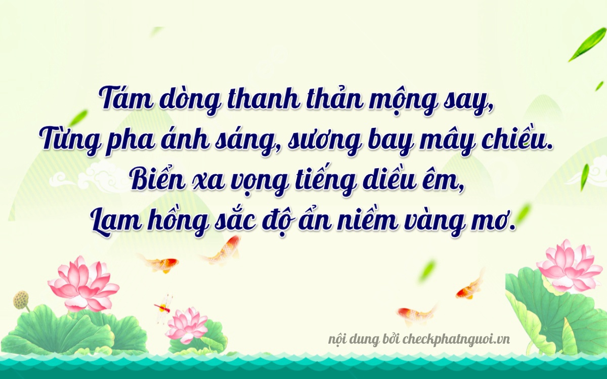 Bài thơ ý nghĩa cho <b>biển số 47AC-81851</b> tại website checkphatnguoi.vn