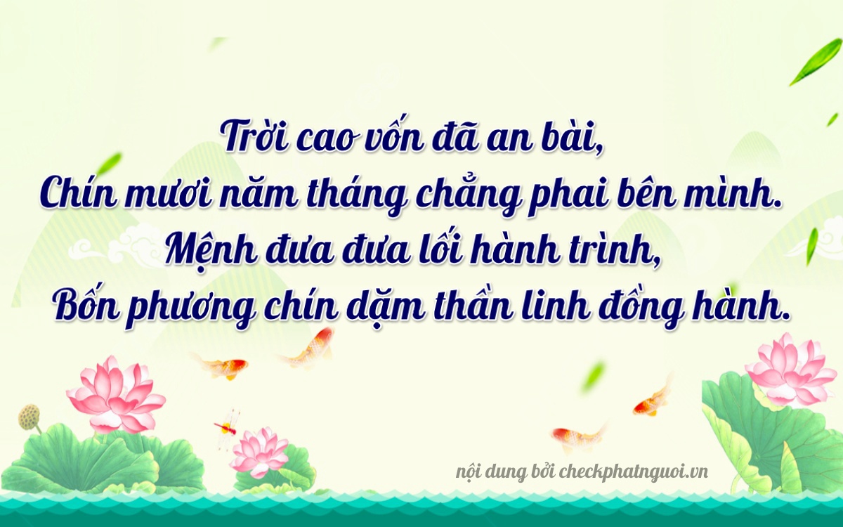 Bài thơ ý nghĩa cho <b>biển số 47AD-09049</b> tại website checkphatnguoi.vn